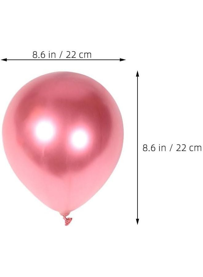 Thicken Latex Metallic Balloons 50pcs Multiple Colors For Birthday Party Decorations - Image 2